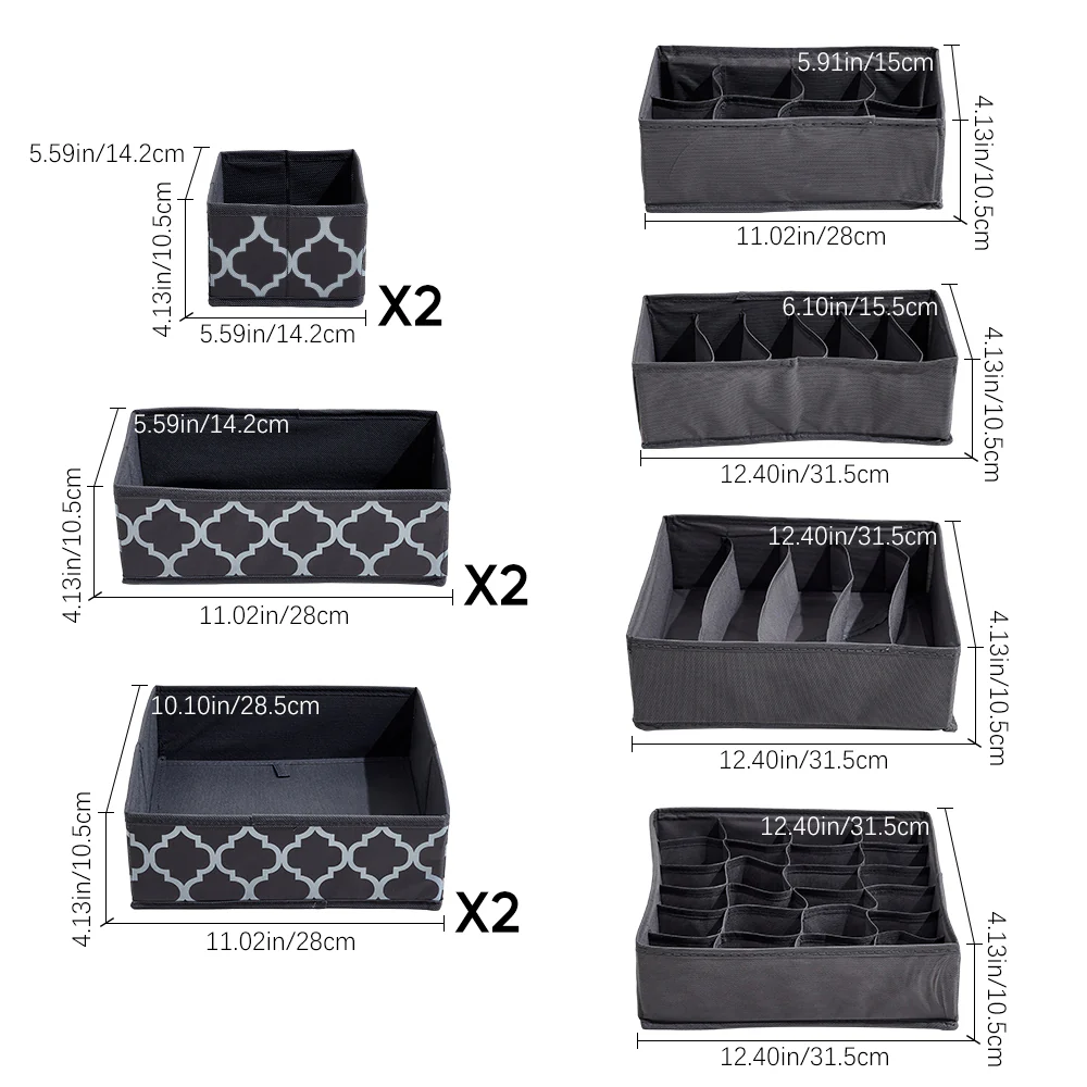Lifeideas 10 Pcs Foldable Non-woven Clothing Organizer - Image 7