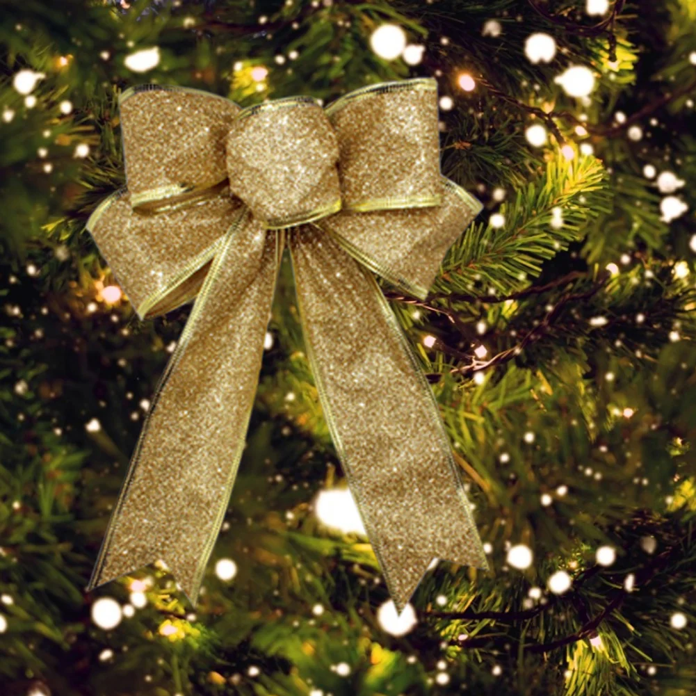 Lifeideas 10-Piece Ribbon Bow Ornaments Set - Image 2