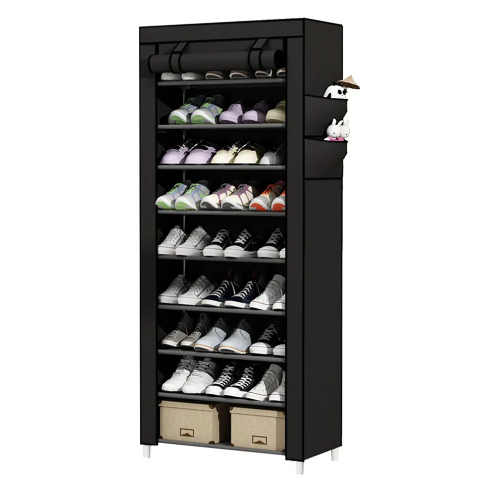 Lifeideas 10-Tier Shoe Cabinet With Roll-Up Door - Image 3