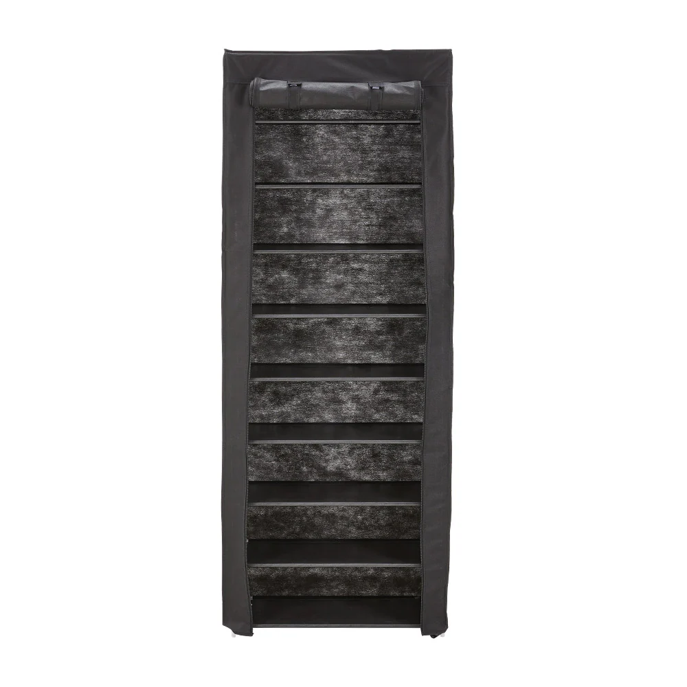 Lifeideas 10-Tier Shoe Cabinet With Roll-Up Door - Image 4