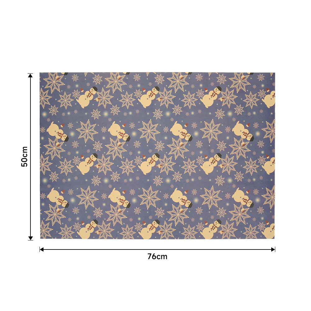 Lifeideas 10pcs Christmas Rustic Kraft Wrapping Paper Sheets - Image 6