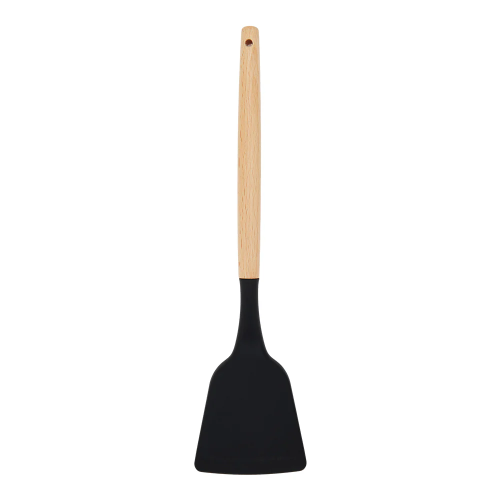 Black 11-piece Silicone Kitchen Utensil Set For Nonstick Cookware - Image 3