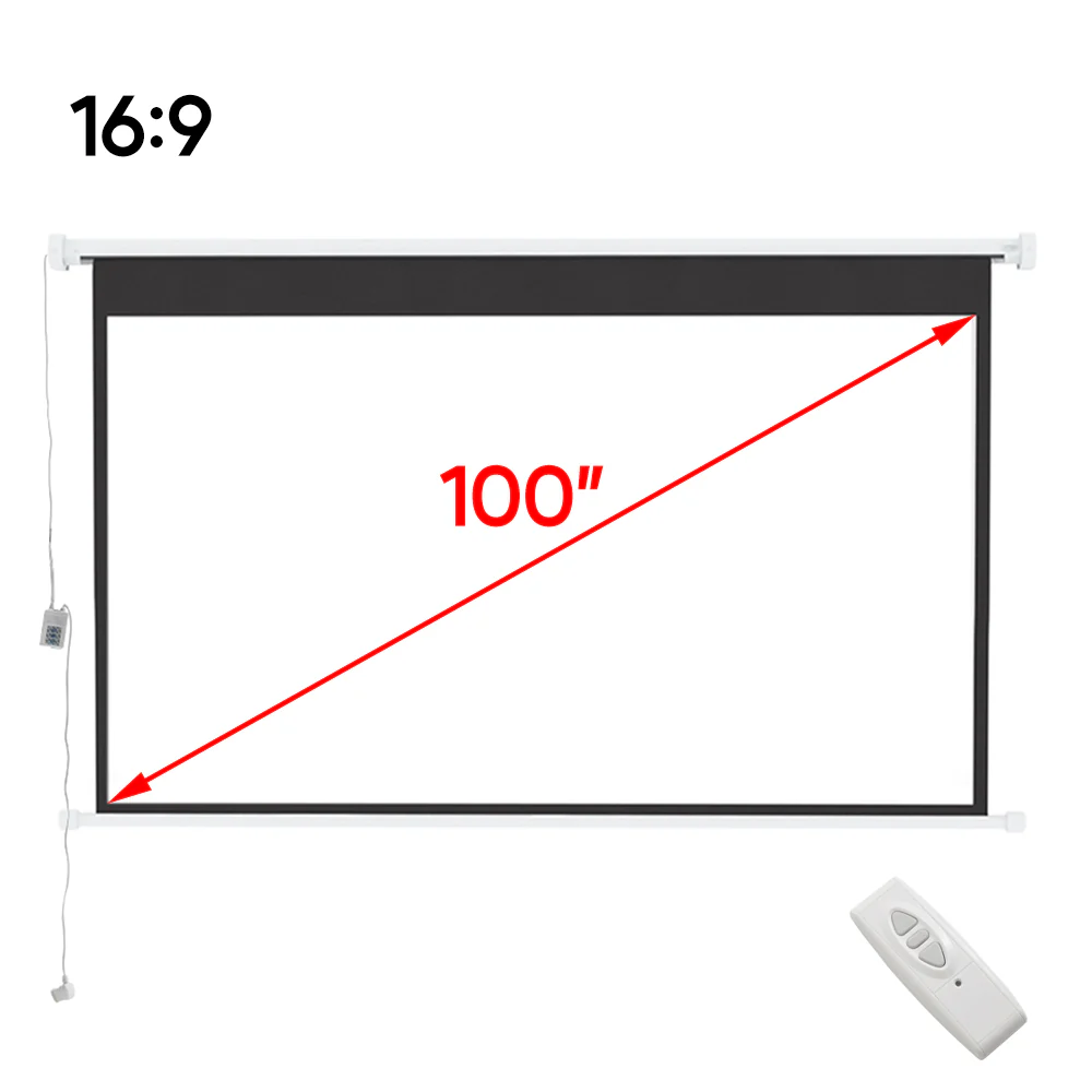 Lifeideas 16:9 Electric Motorized Projector Screen - Image 4