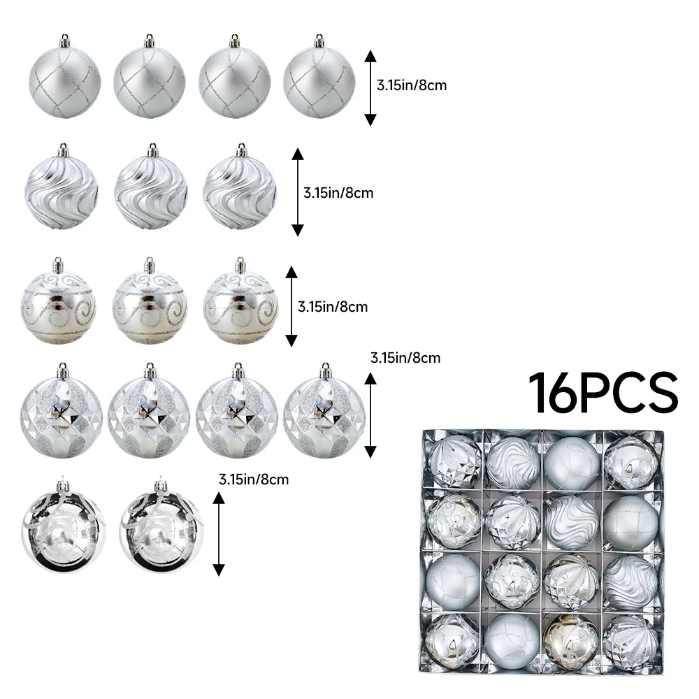 Lifeideas 16-Piece Christmas Ornaments Set For Tree Decorations - Image 3