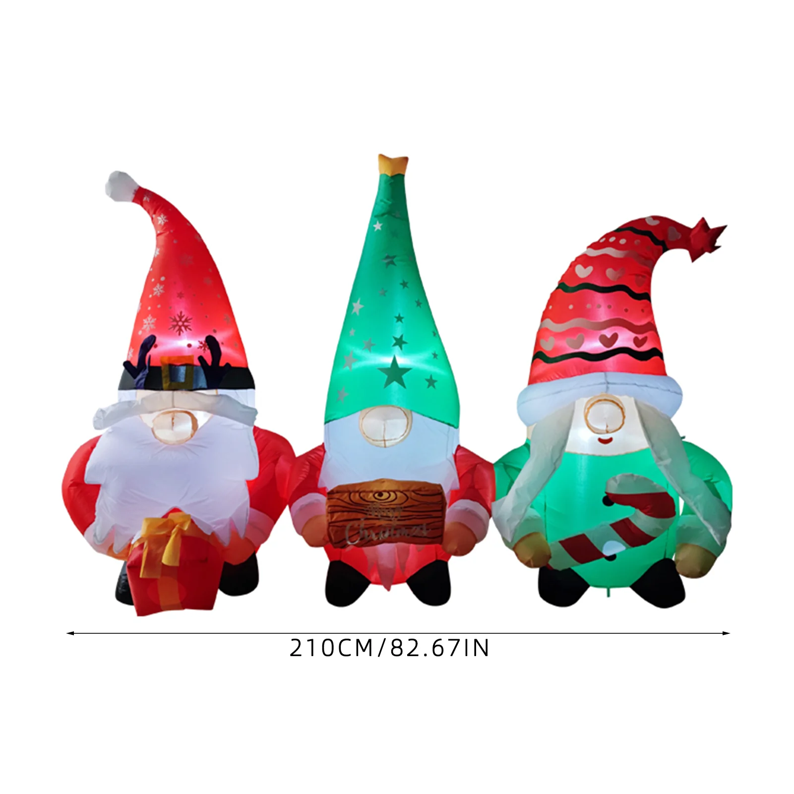 Lifeideas 2.1M Inflatable Christmas Gnome Gonk Decoration - Image 9