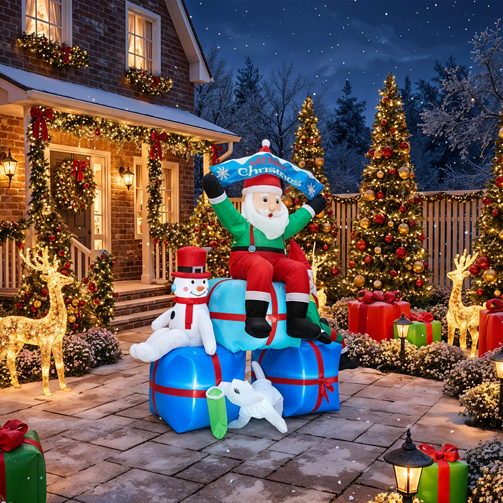 Lifeideas 2.1M Inflatable Santa Claus - Image 2