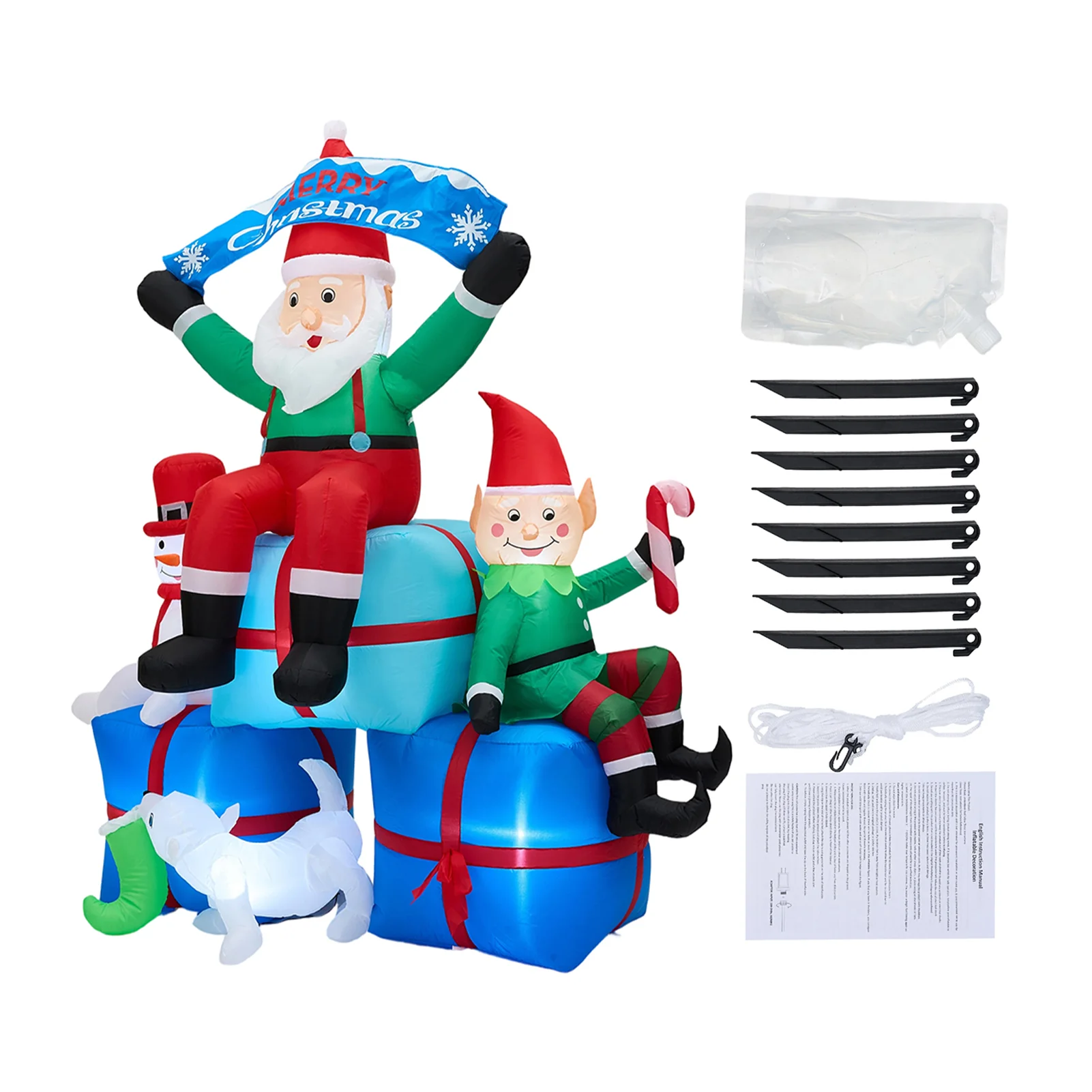 Lifeideas 2.1M Inflatable Santa Claus - Image 8