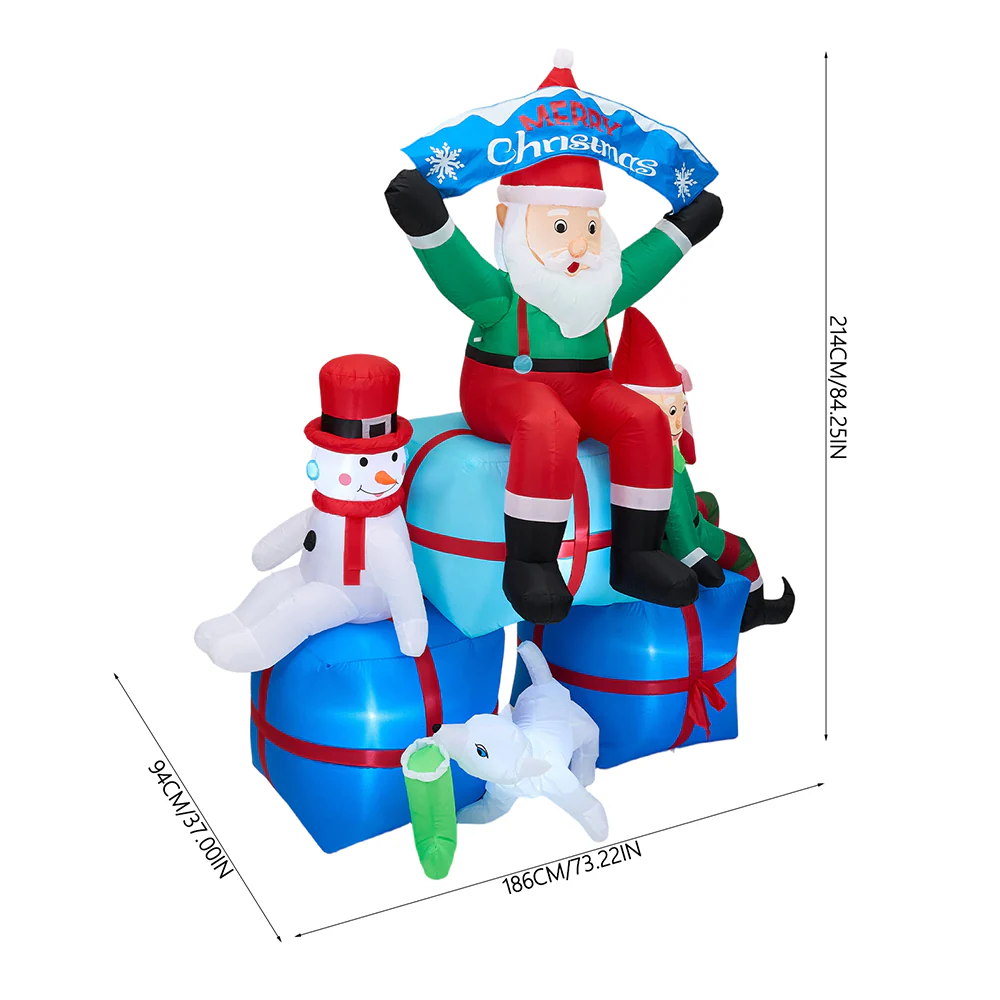 Lifeideas 2.1M Inflatable Santa Claus - Image 9