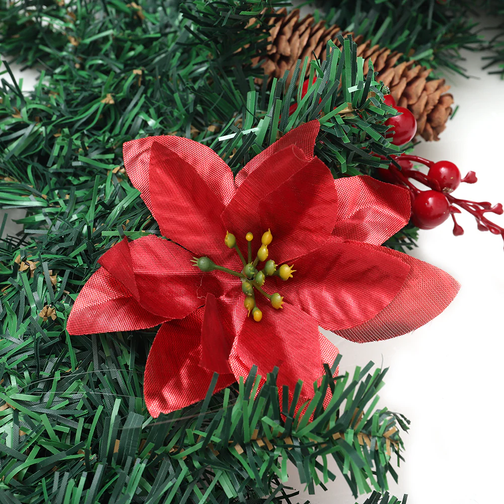 Lifeideas 2.7m LED Light String Berry Ball Flower Garland Christmas Decor - Image 5