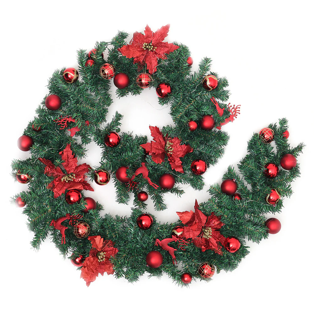 Lifeideas 2.7m LED Light String Berry Ball Flower Garland Christmas Decor - Image 3