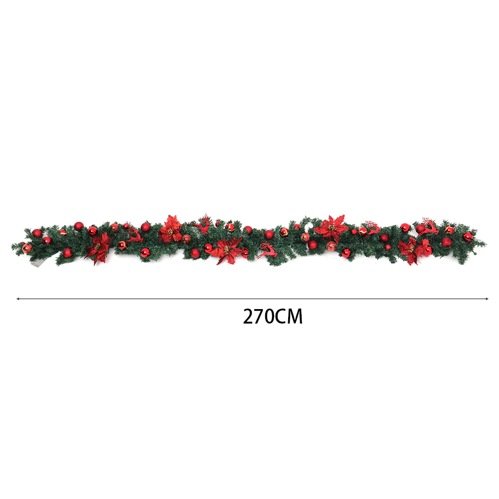 Lifeideas 2.7m LED Light String Berry Ball Flower Garland Christmas Decor - Image 8