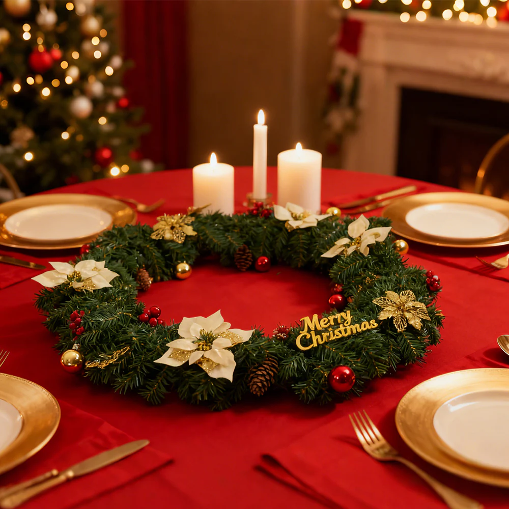 Lifeideas 2.7m Pre-lit Artificial Christmas Garland Decorations