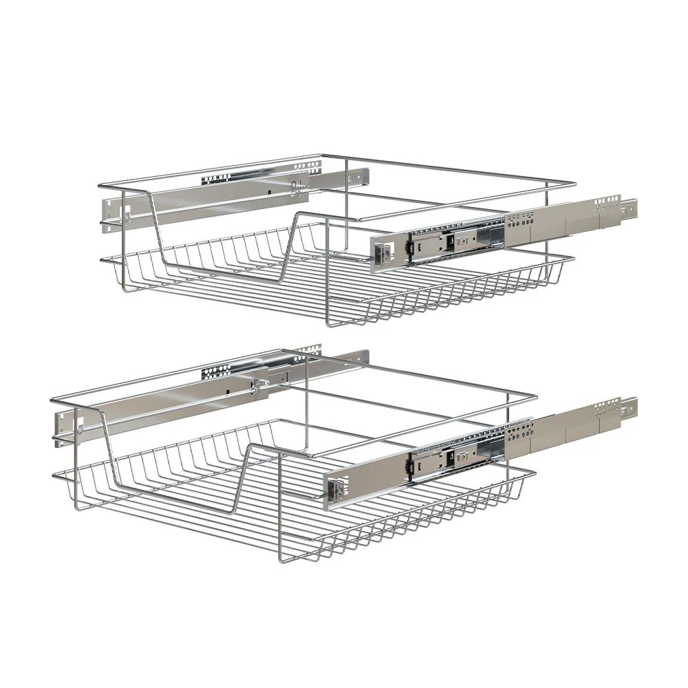 Lifeideas 2 Pack Metal Sliding Wire Baskets for Kitchen Cabinets - Image 5