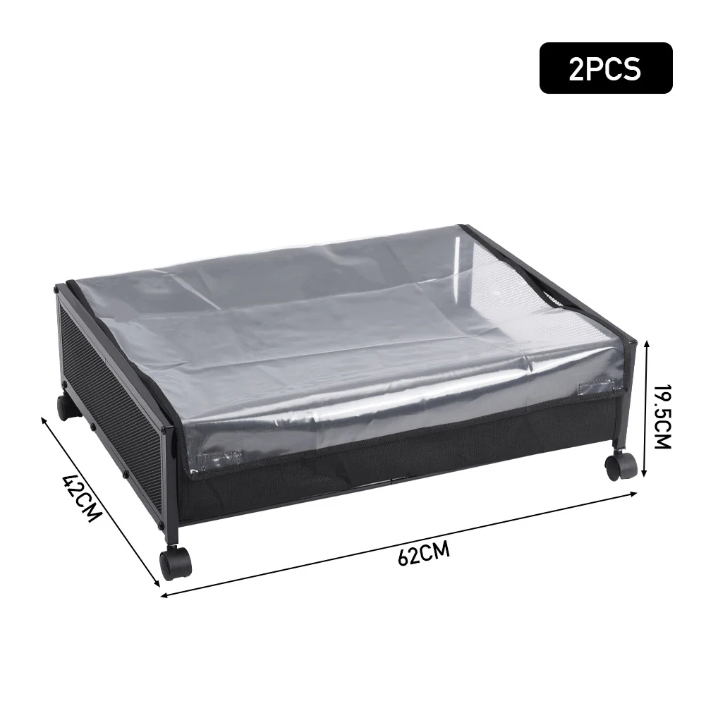 Lifeideas 2 Pcs Under Bed Storage Containers With Wheels - Image 8