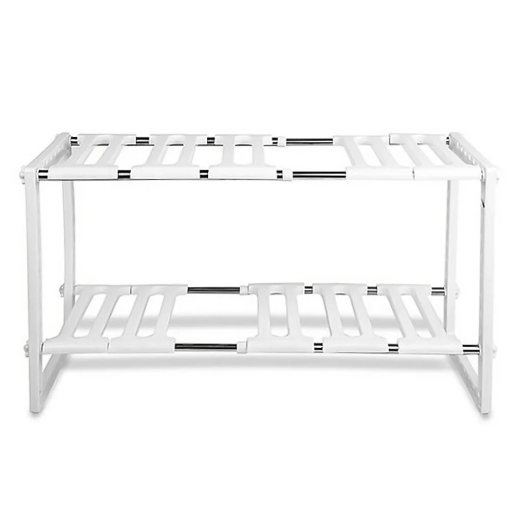 Lifeideas 2-Tier Adjustable Under Sink Storage Rack - Image 4