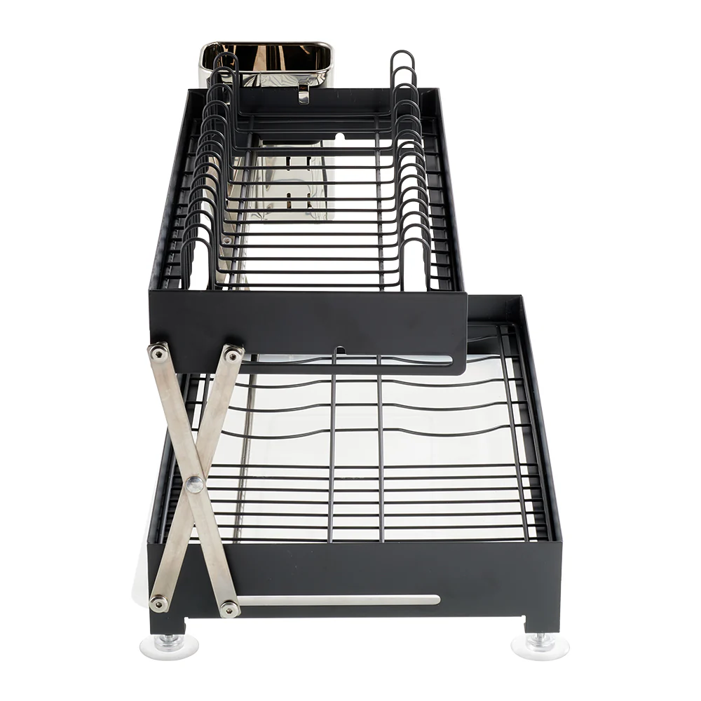Lifeideas 2-Tier Carbon Steel Dish Drainer - Image 5