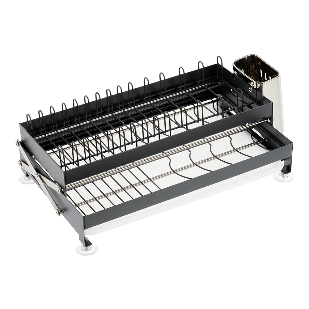 Lifeideas 2-Tier Carbon Steel Dish Drainer - Image 6