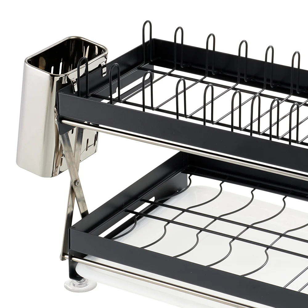 Lifeideas 2-Tier Carbon Steel Dish Drainer - Image 8