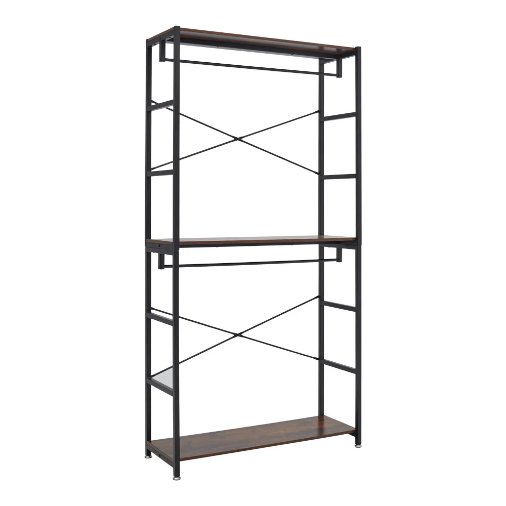 Lifeideas 2 Tier Clothing Rack with Storage Shelves - Image 4