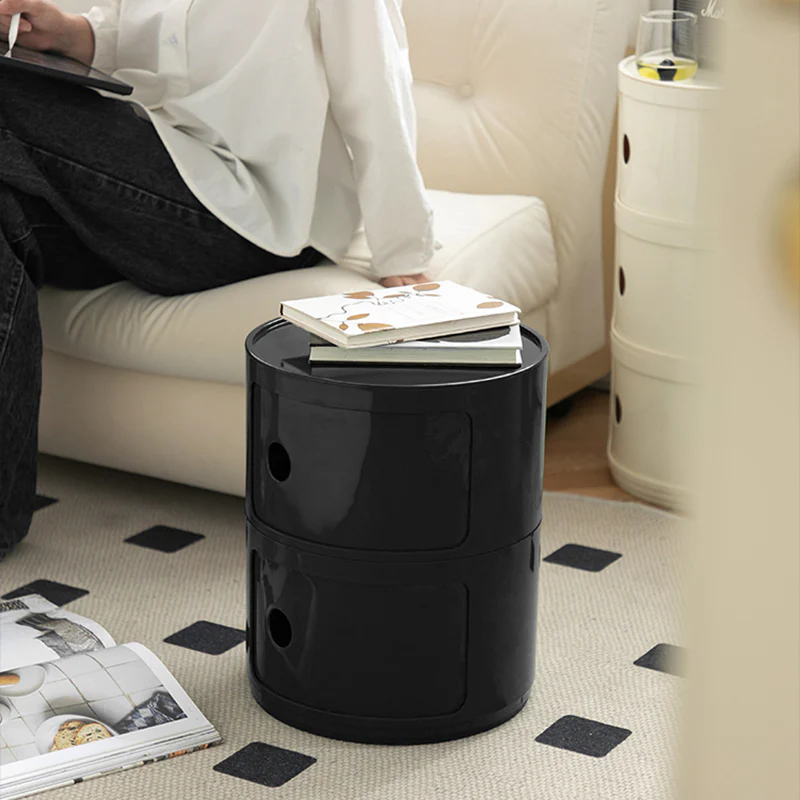 Lifeideas 2-Tier Cylindrical Plastic Drawer Unit - Image 2