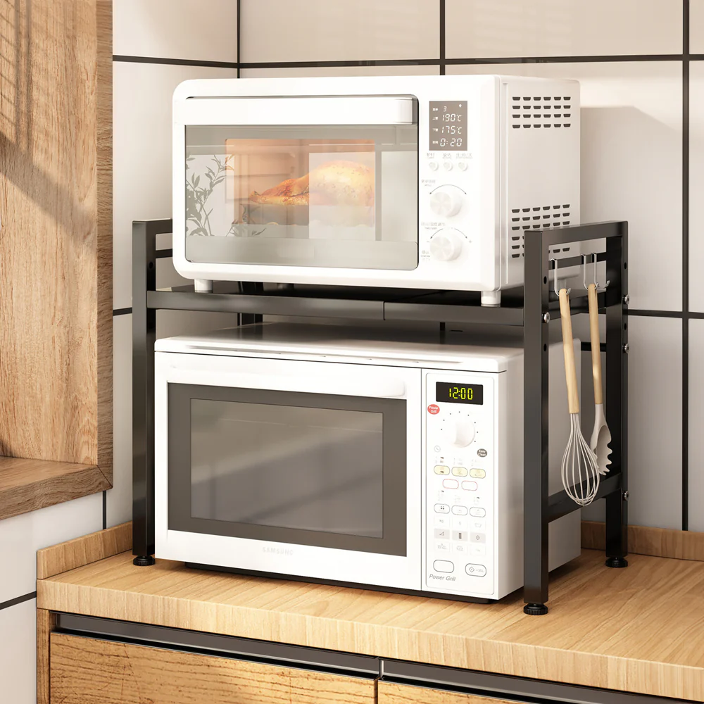 Lifeideas 2-Tier Expandable Microwave Oven Rack - Image 2