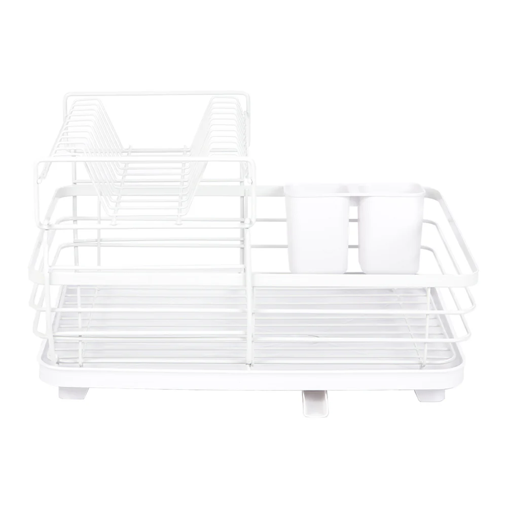 Lifeideas 2-Tier Metal Dish Rack With Utensil Holder Dish Drainer For Kitchen Counter - Image 5