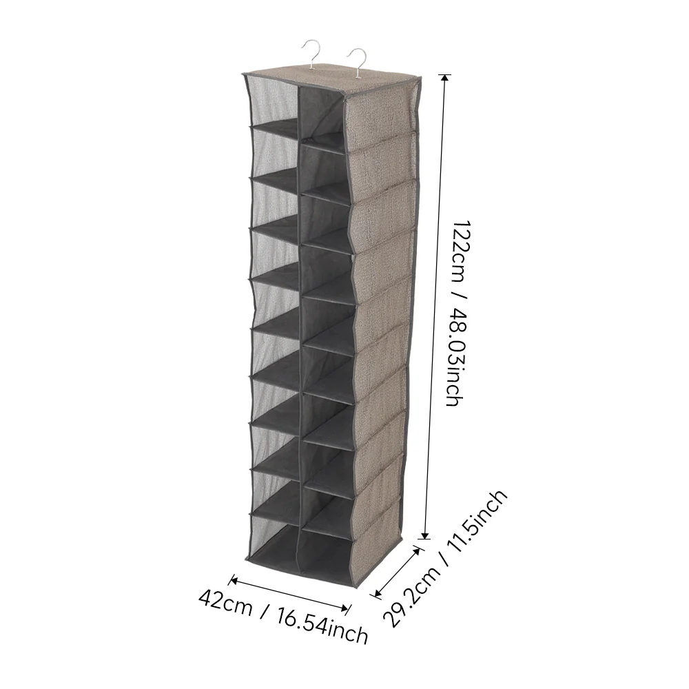 Lifeideas 20 Compartments Non-Woven Hanging Organizer for Shoes - Image 9