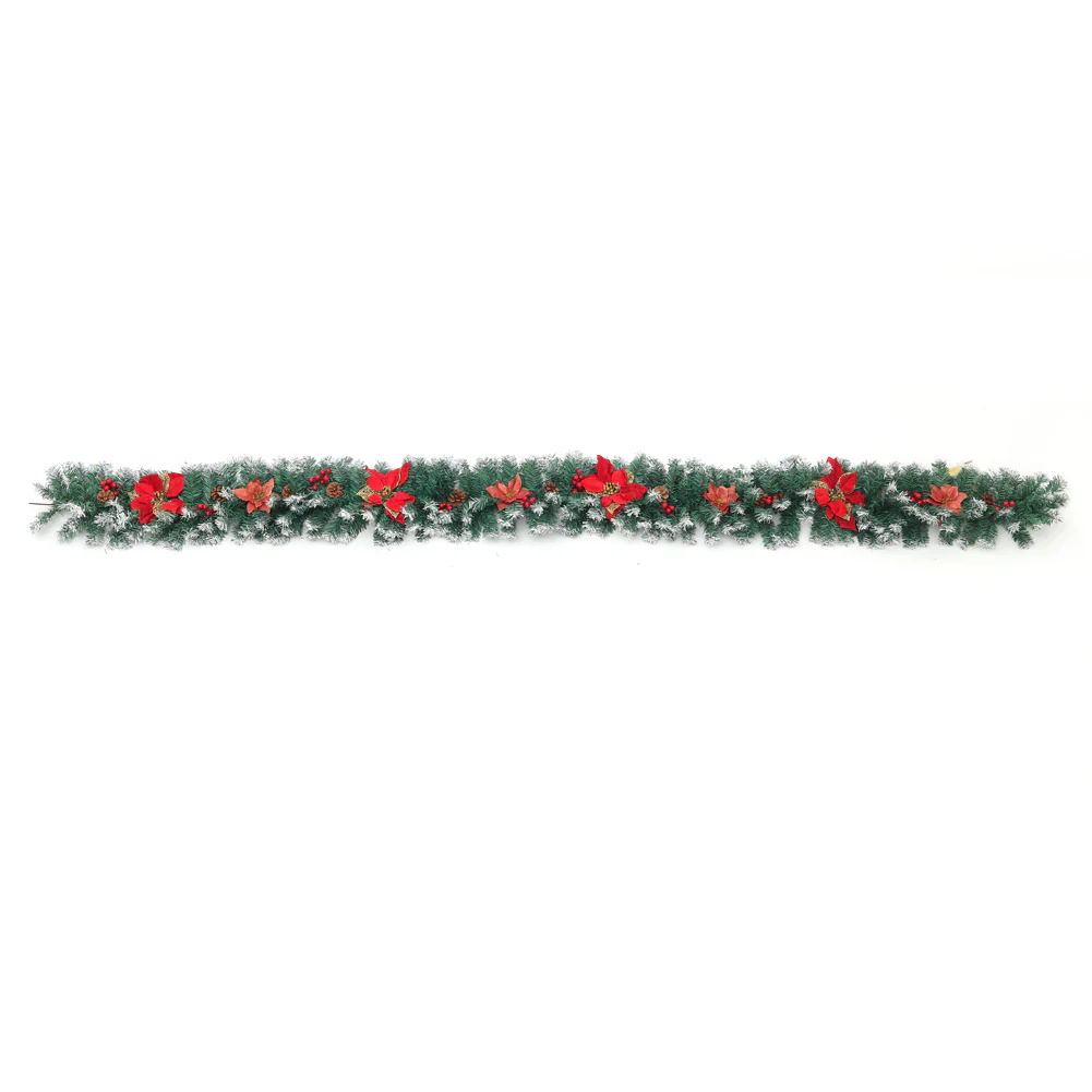 Lifeideas 270cm Artificial Spruce Garland with 50 Warm White LED Lights - Image 5