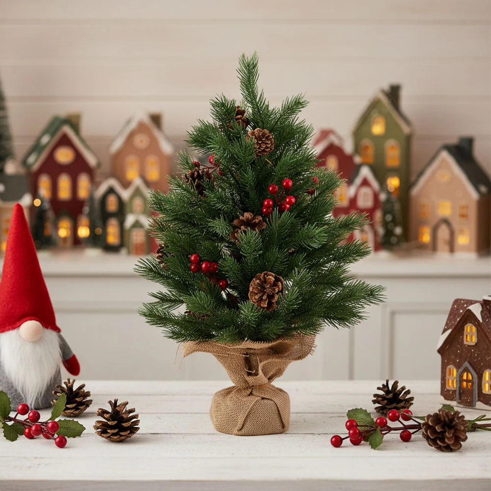 Lifeideas 2ft Small Christmas Tree with LED Lights - Image 2