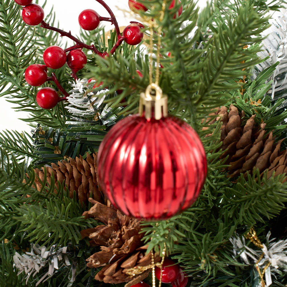 Lifeideas 2pcs Artificial Christmas Planter Bushes Decorations - Image 5
