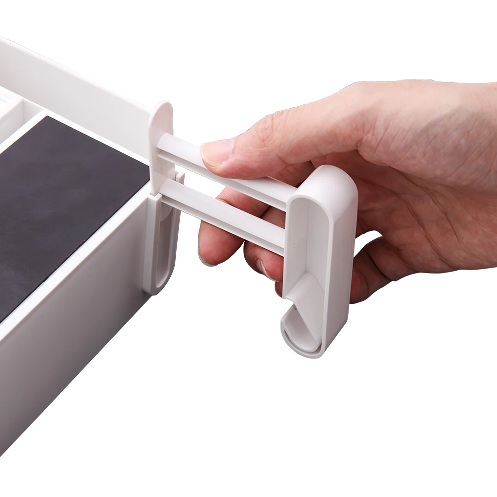 Lifeideas 2PCS Magnetic Fridge Storage Shelf with Hooks - Image 3