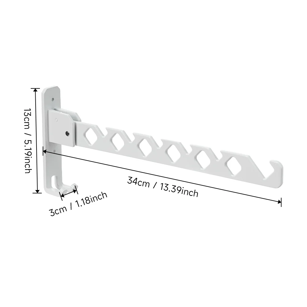 Lifeideas 2Pcs Wall Mounted Coat Drying Hanger - Image 7