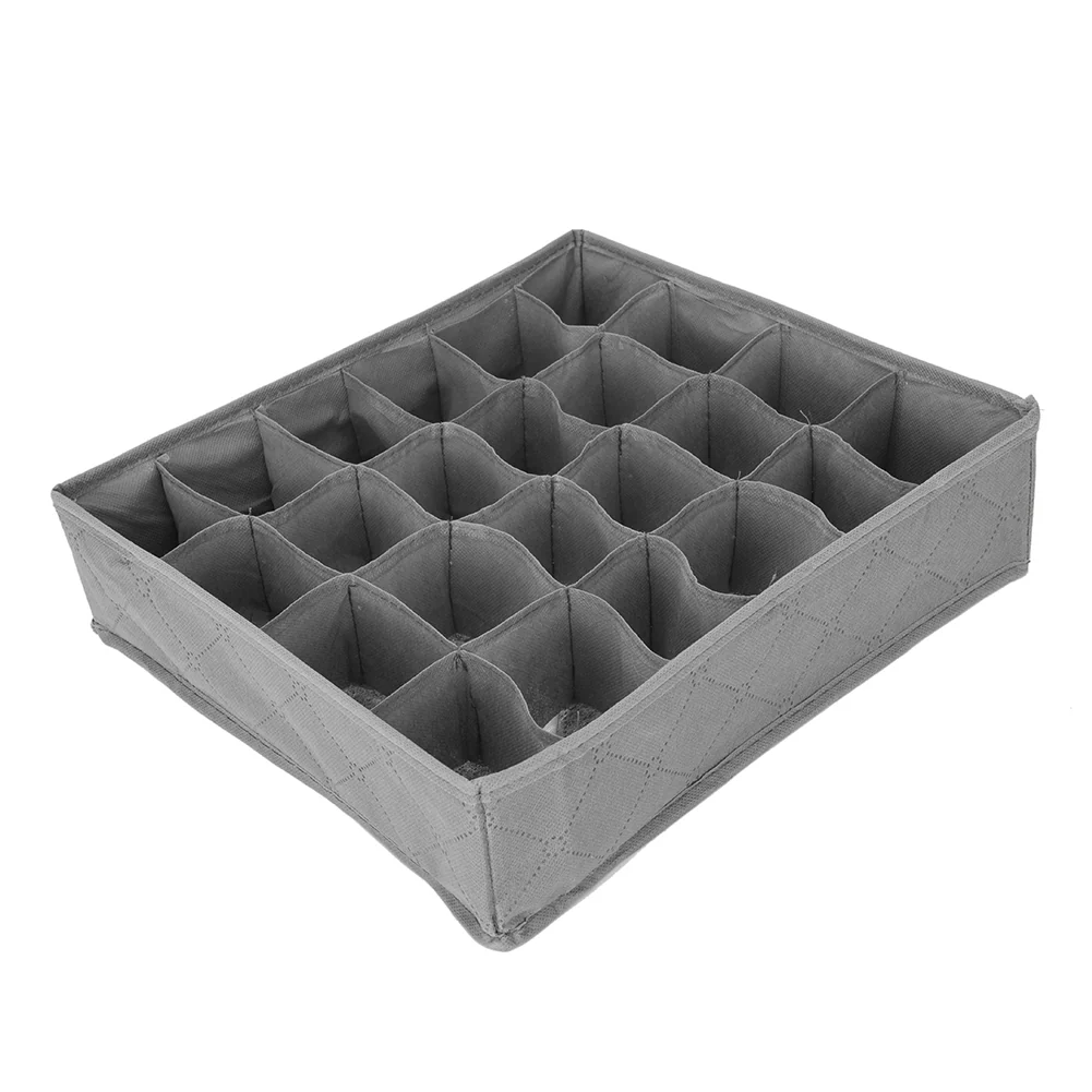 Lifeideas 3 Packs Underwear Drawer Organizer Storage Box Bra Tidy Socks Ties Draw Divider - Image 2