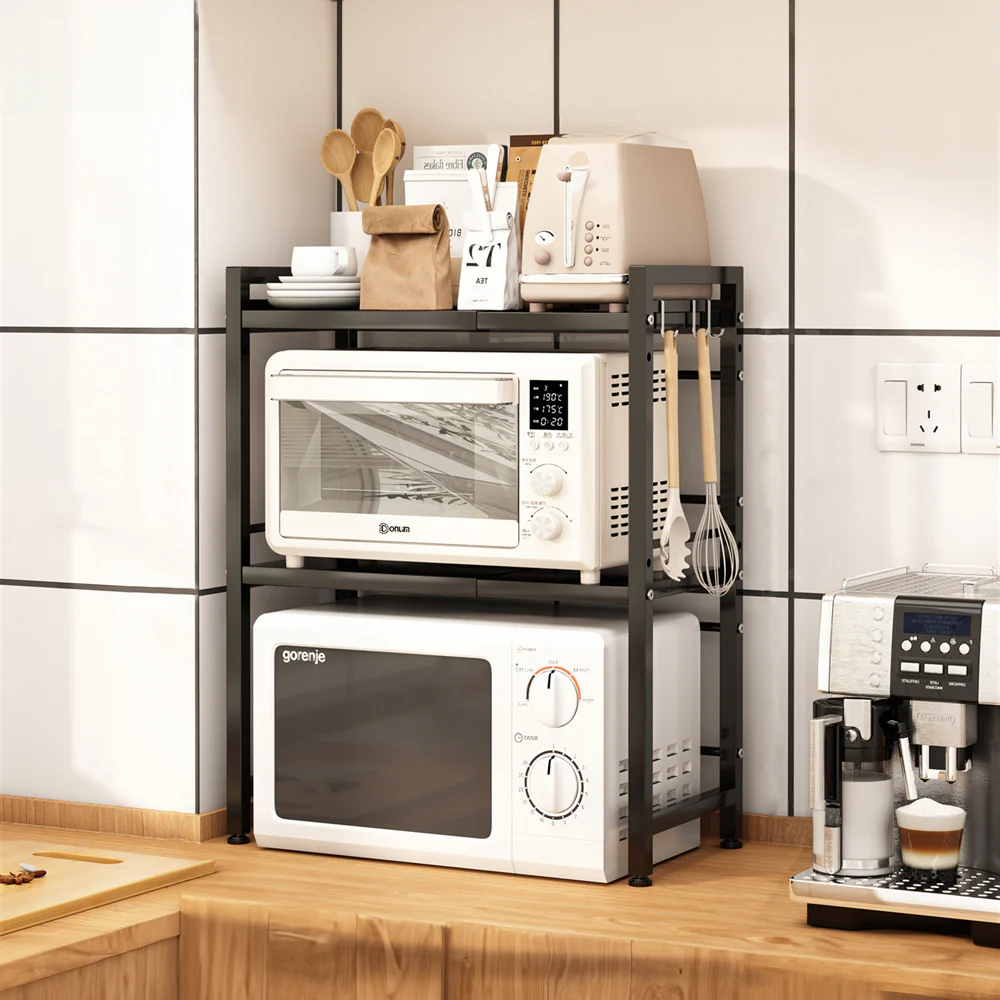 Lifeideas 3-Tier Expandable Microwave Oven Rack - Image 2
