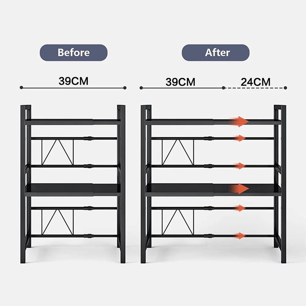 Lifeideas 3-Tier Expandable Microwave Oven Rack - Image 4