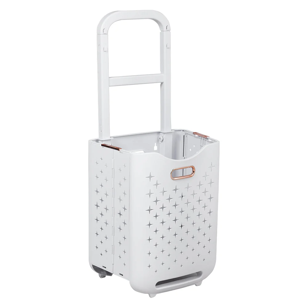 Lifeideas 3-Tier Foldable Laundry Baskets with Casters - Image 5