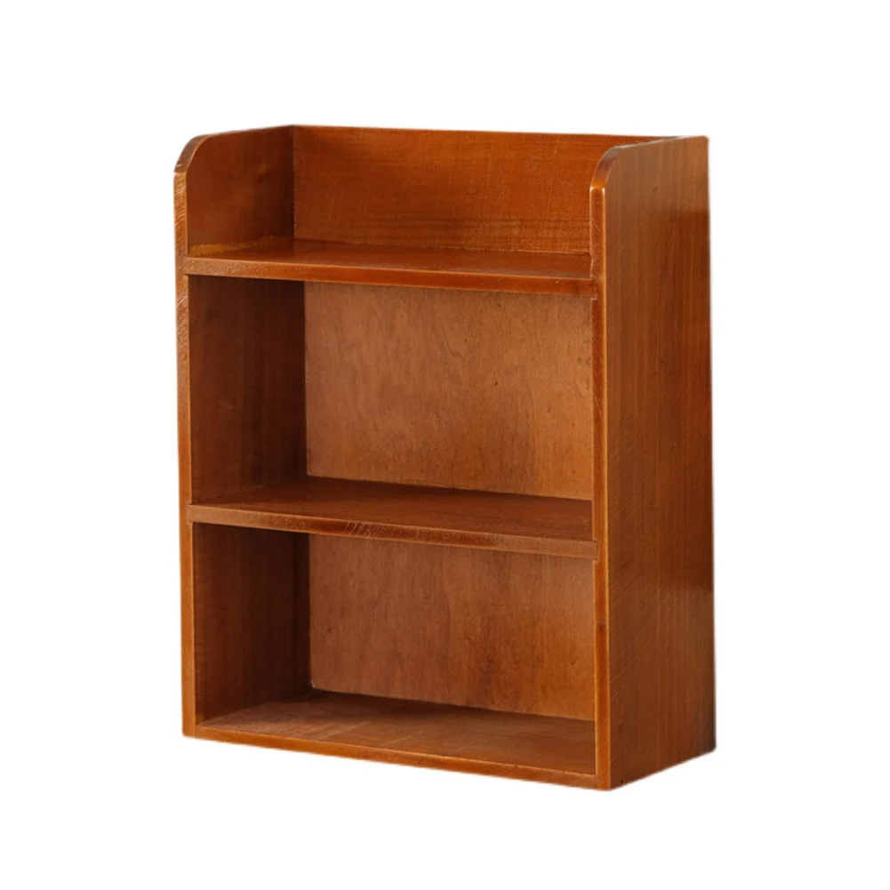 Lifeideas 3-Tier Retro Tabletop Wooden Storage Rack