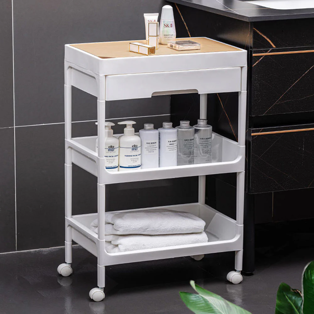 Lifeideas 3-Tier Storage Trolley with Drawer - Image 2