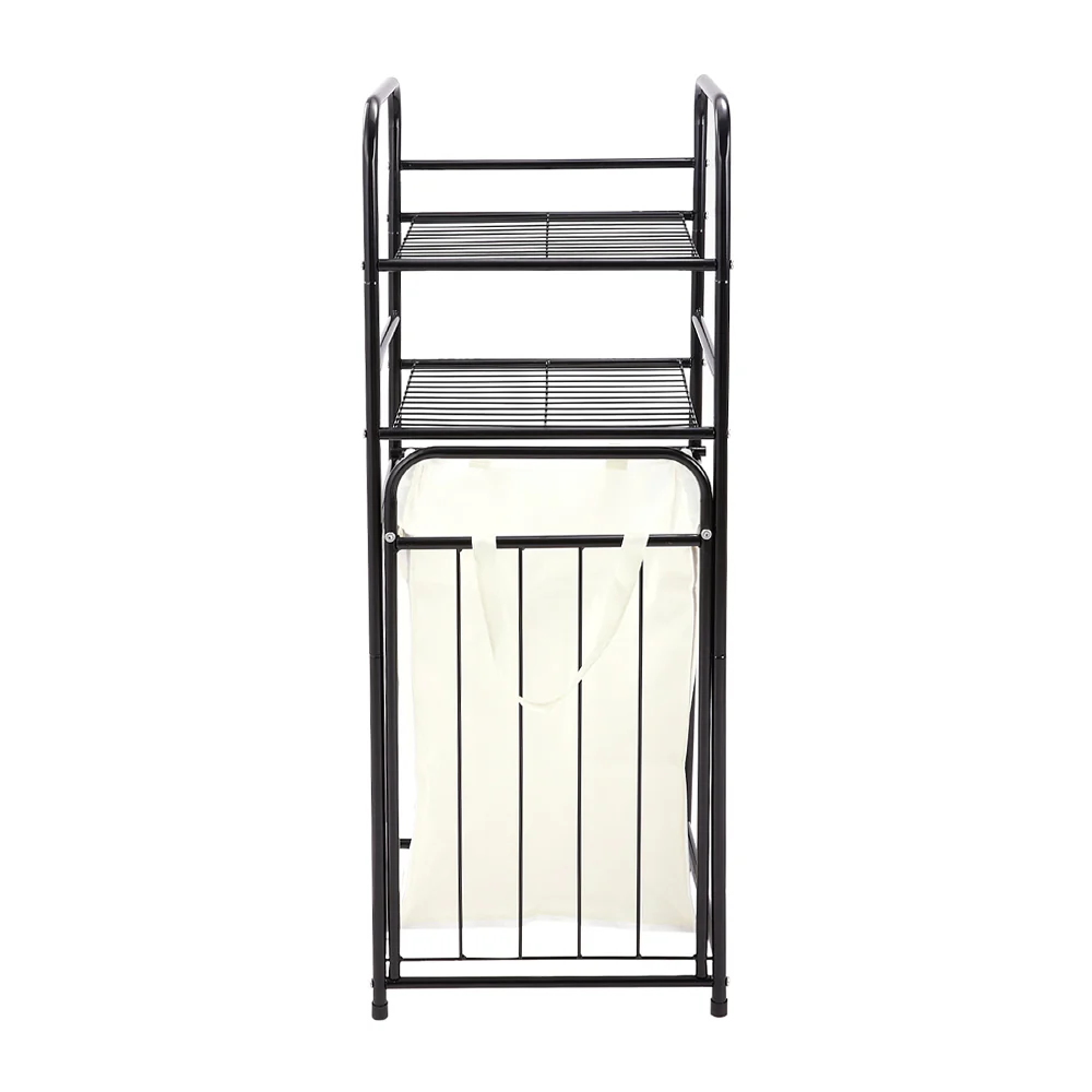 Lifeideas 3-Tier Tilt Out Laundry Hamper Shelf Bathroom Storage Organizer Rack - Image 7