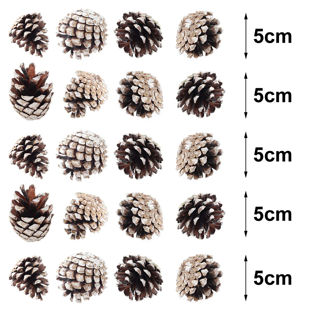 Lifeideas 30-Piece Pine Cone Christmas Tree Hanging Ornament Set - Image 5