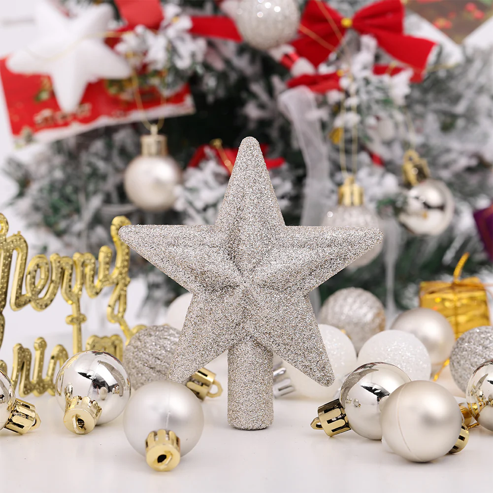 Lifeideas 30 Pieces Shatterproof Christmas Tree Ornament Set Xmas Bauble and Snowflake Tree Topper