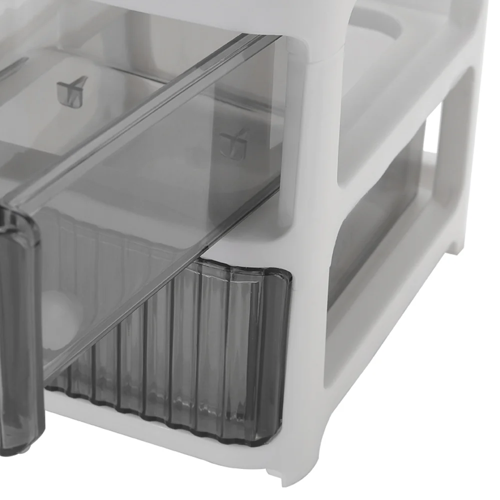 Lifeideas 4 Drawer Transparent Desktop Organizer - Image 5