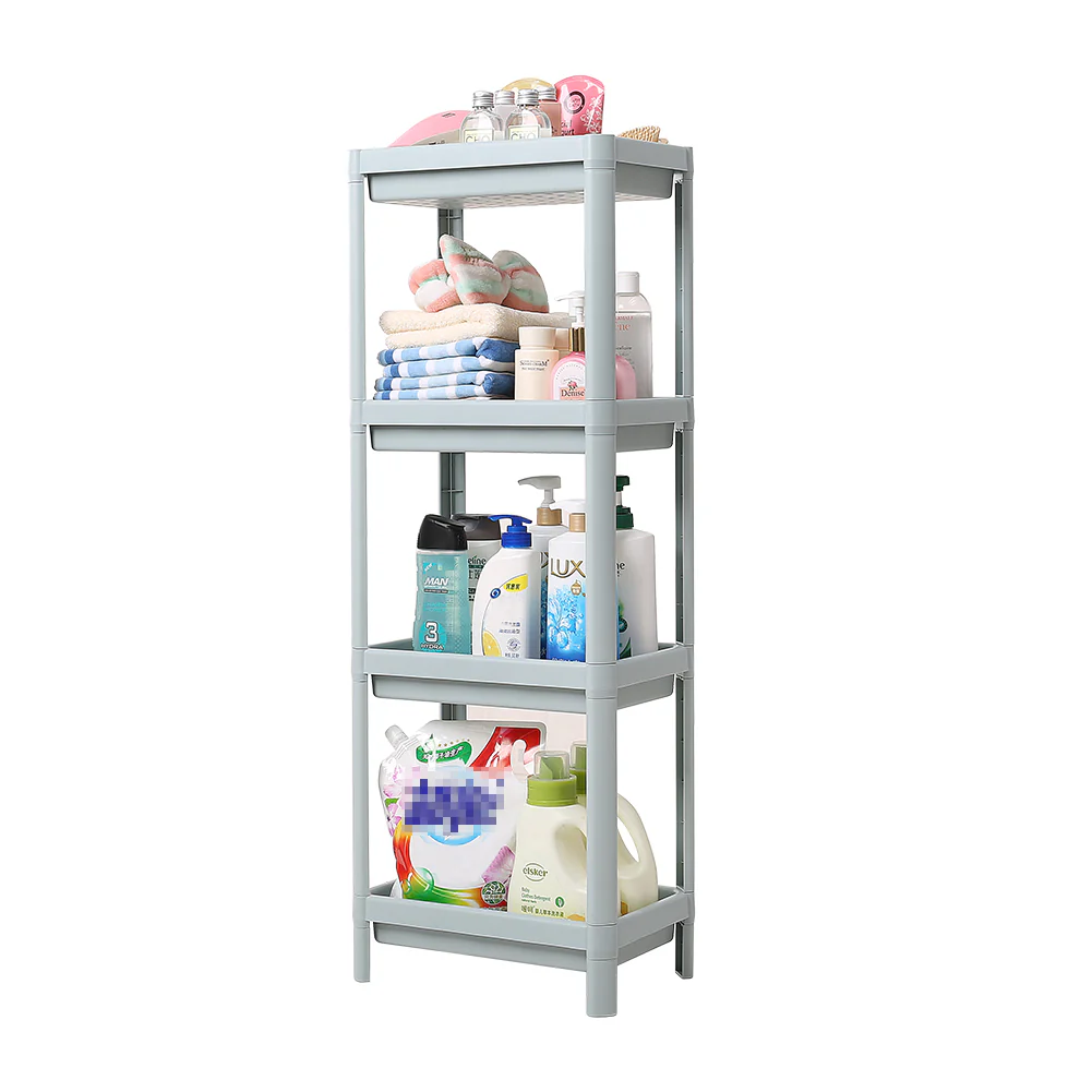 Lifeideas 4 Layers Freestanding Plastic Corner Storage Rack For Bathroom Kitchen - Image 7
