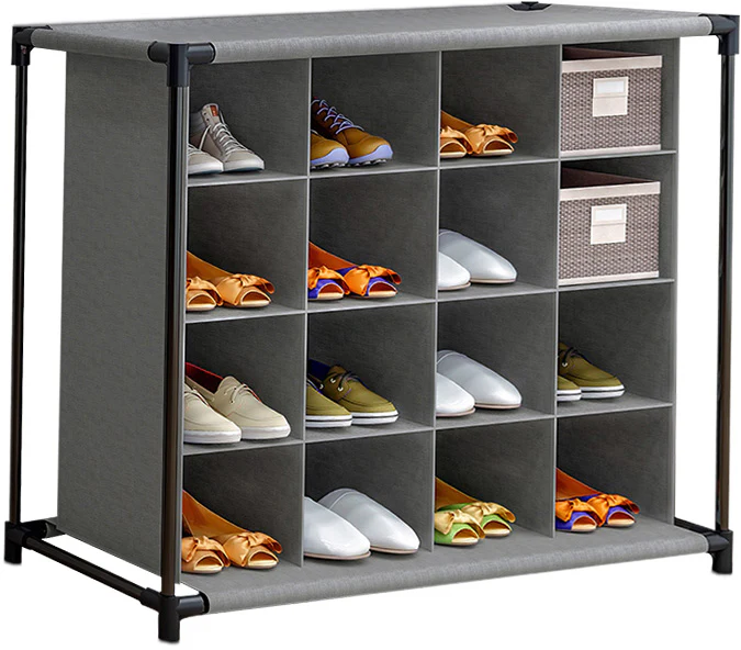 Lifeideas 4 Tier Metal Frame Shoe Rack - Image 3