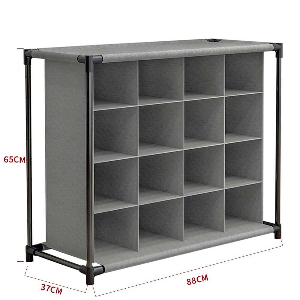 Lifeideas 4 Tier Metal Frame Shoe Rack - Image 4