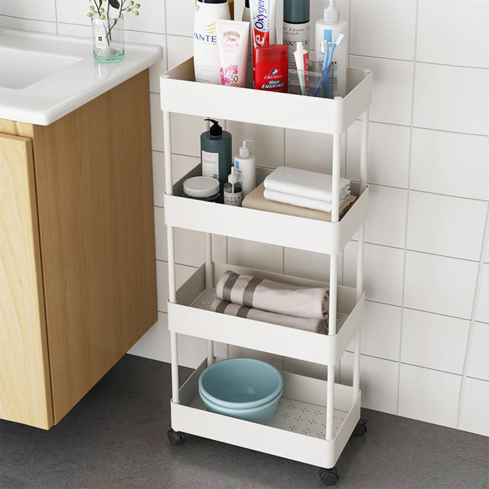 Lifeideas 4-Tier Storage Rack With Casters