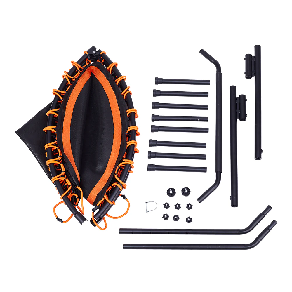 Lifeideas 48in Bungee Cords Foldable Round Trampoline with Adjustable U-Handle Bar - Image 2