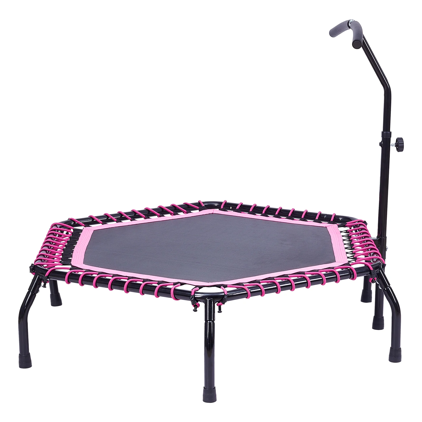 Lifeideas 48in Bungee Cords Hexagonal Trampoline With Adjustable T-Bar Handle - Image 6