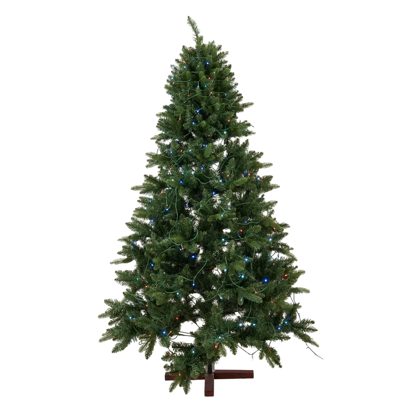 Lifeideas 4FT/1.2M Artificial Christmas Tree with RGB Lights & Wood Stand - Image 2