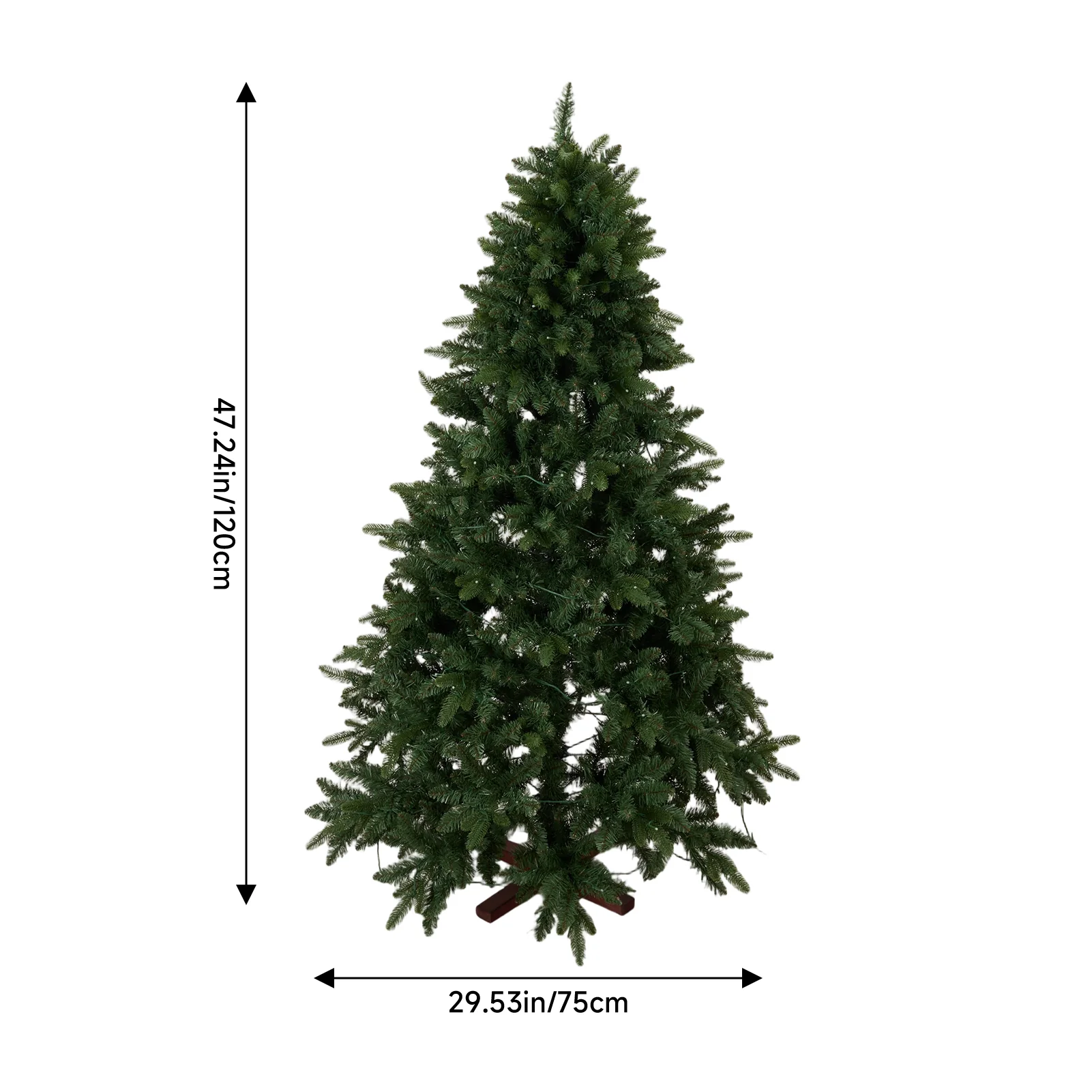 Lifeideas 4FT/1.2M Artificial Christmas Tree with RGB Lights & Wood Stand - Image 8